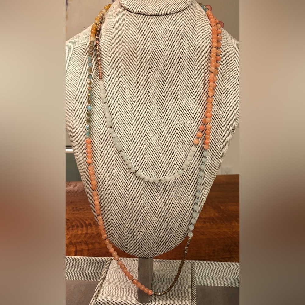 ⛱️🔥Boutique - Long Natural Stone Beaded Wrap Bracelet